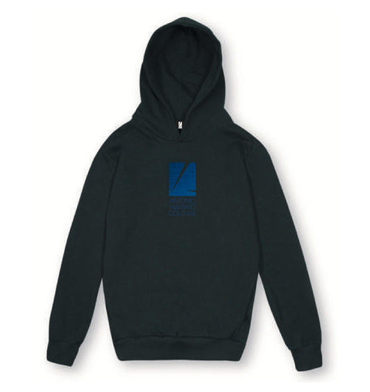 Felpa cappuccio nera con logo Antonio Martino Couture Antonio Martino Couture