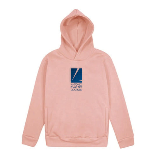 Felpa cappuccio rosa con logo Antonio Martino Couture Antonio Martino Couture