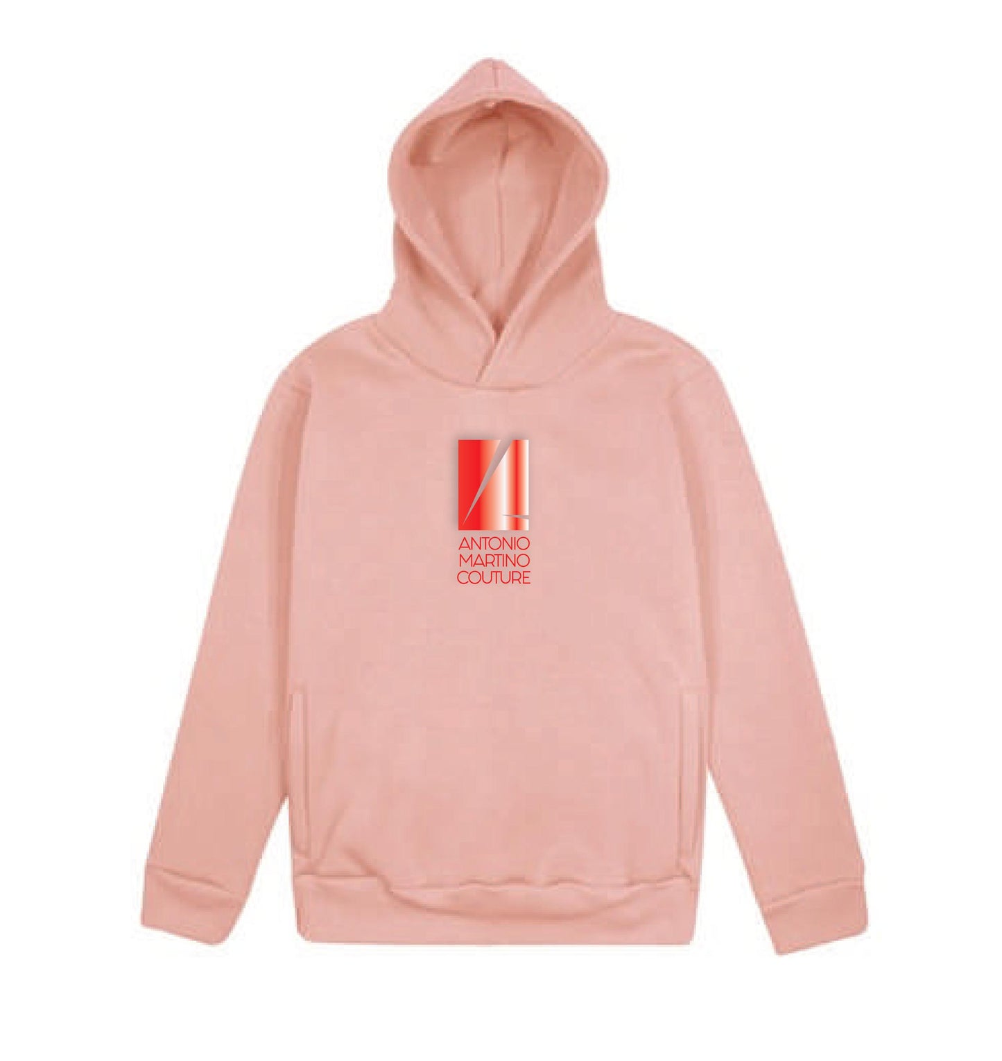 Felpa cappuccio rosa con logo Antonio Martino Couture Antonio Martino Couture