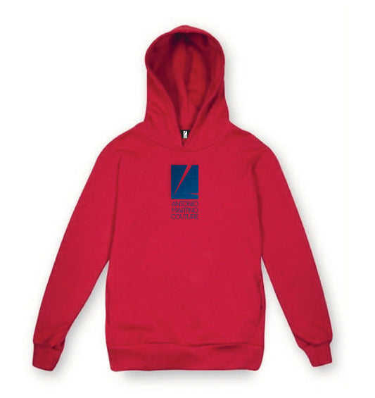 Felpa cappuccio rossa con logo Antonio Martino Couture Antonio Martino Couture