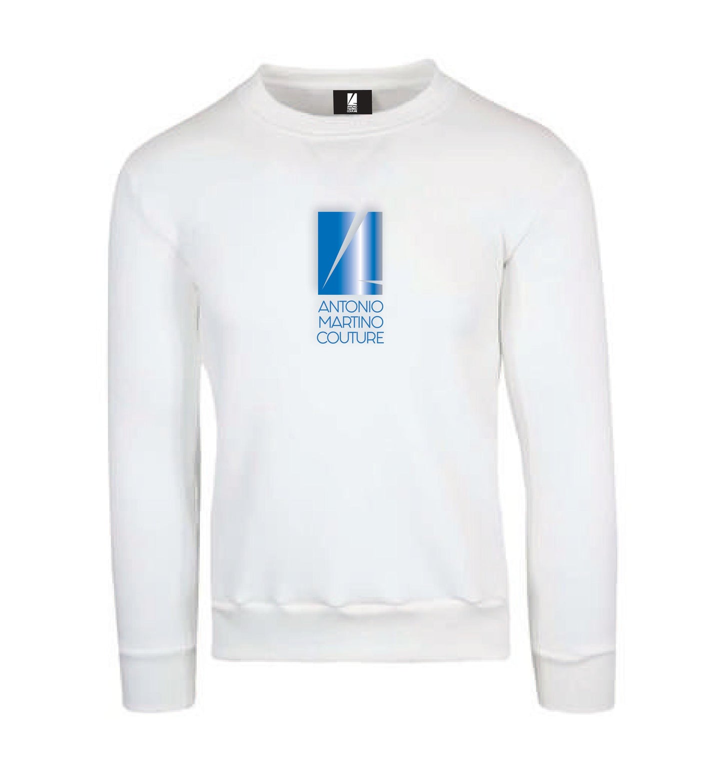 Felpa Girocollo Bianca con Logo Antonio Martino Couture Antonio Martino Couture