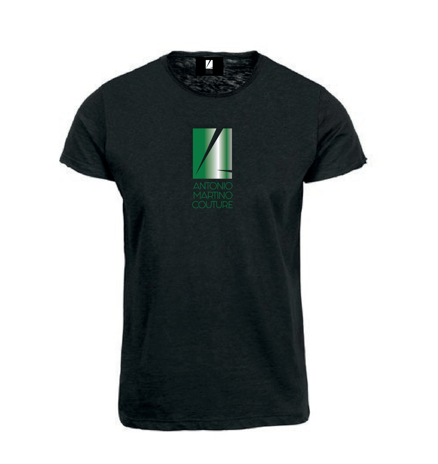 T-shirt slim fit nera con stampa Antonio Martino Couture Antonio Martino Couture