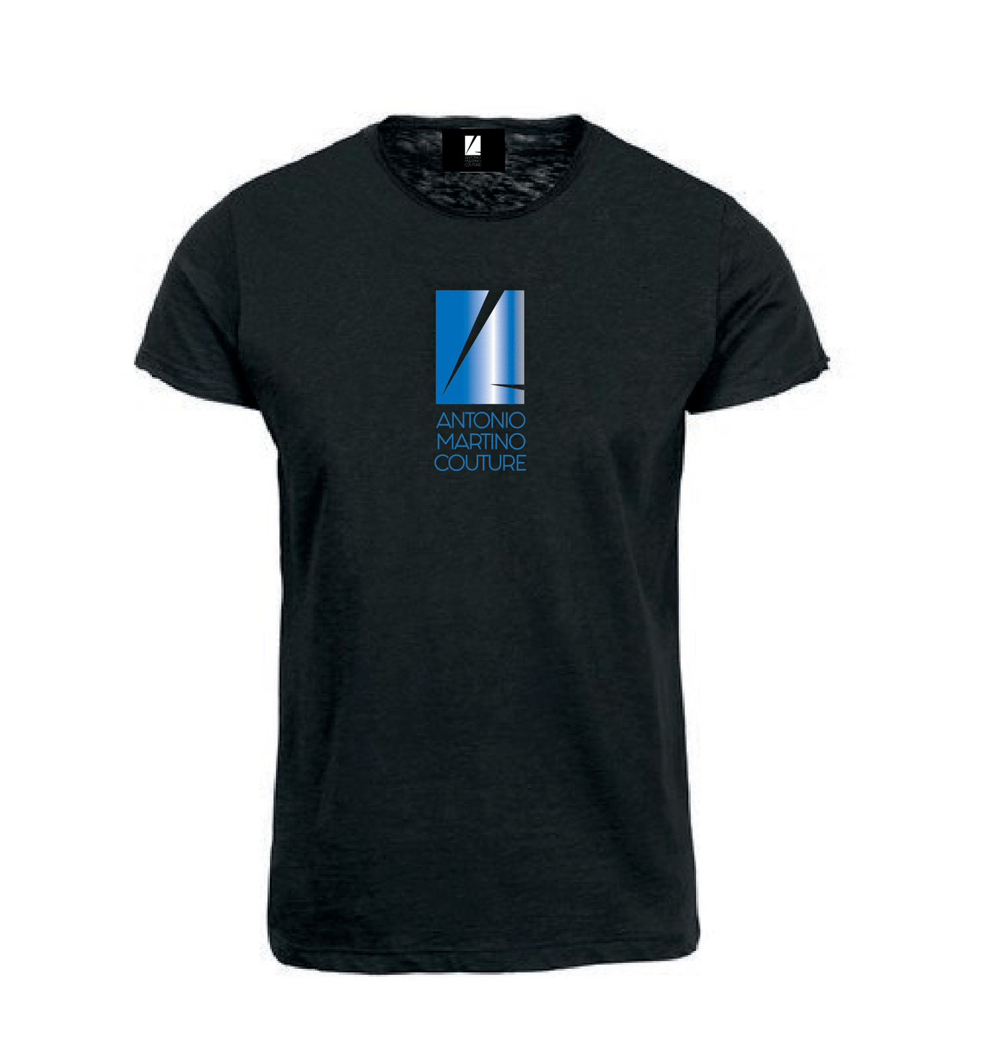 T-shirt slim fit nera con stampa Antonio Martino Couture Antonio Martino Couture