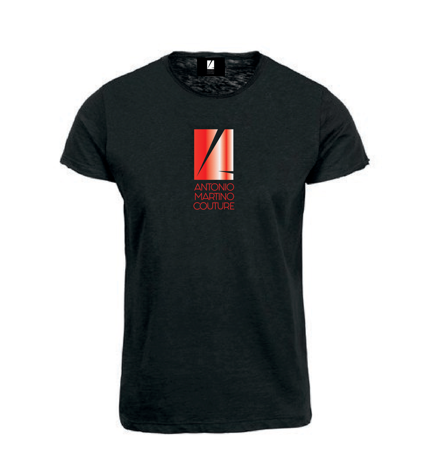 T-shirt slim fit nera con stampa Antonio Martino Couture Antonio Martino Couture