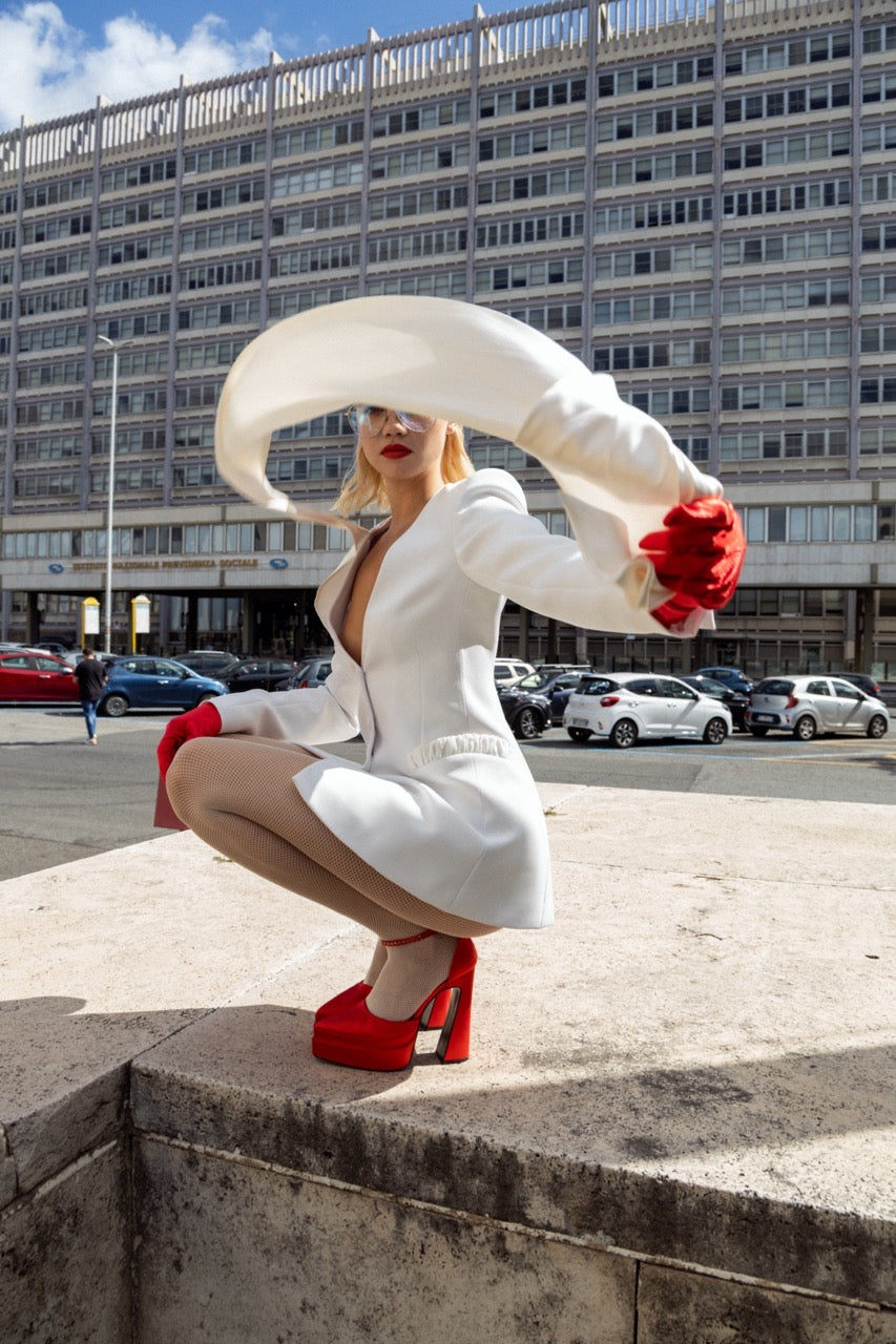 Tailluer giacca donna bianco
