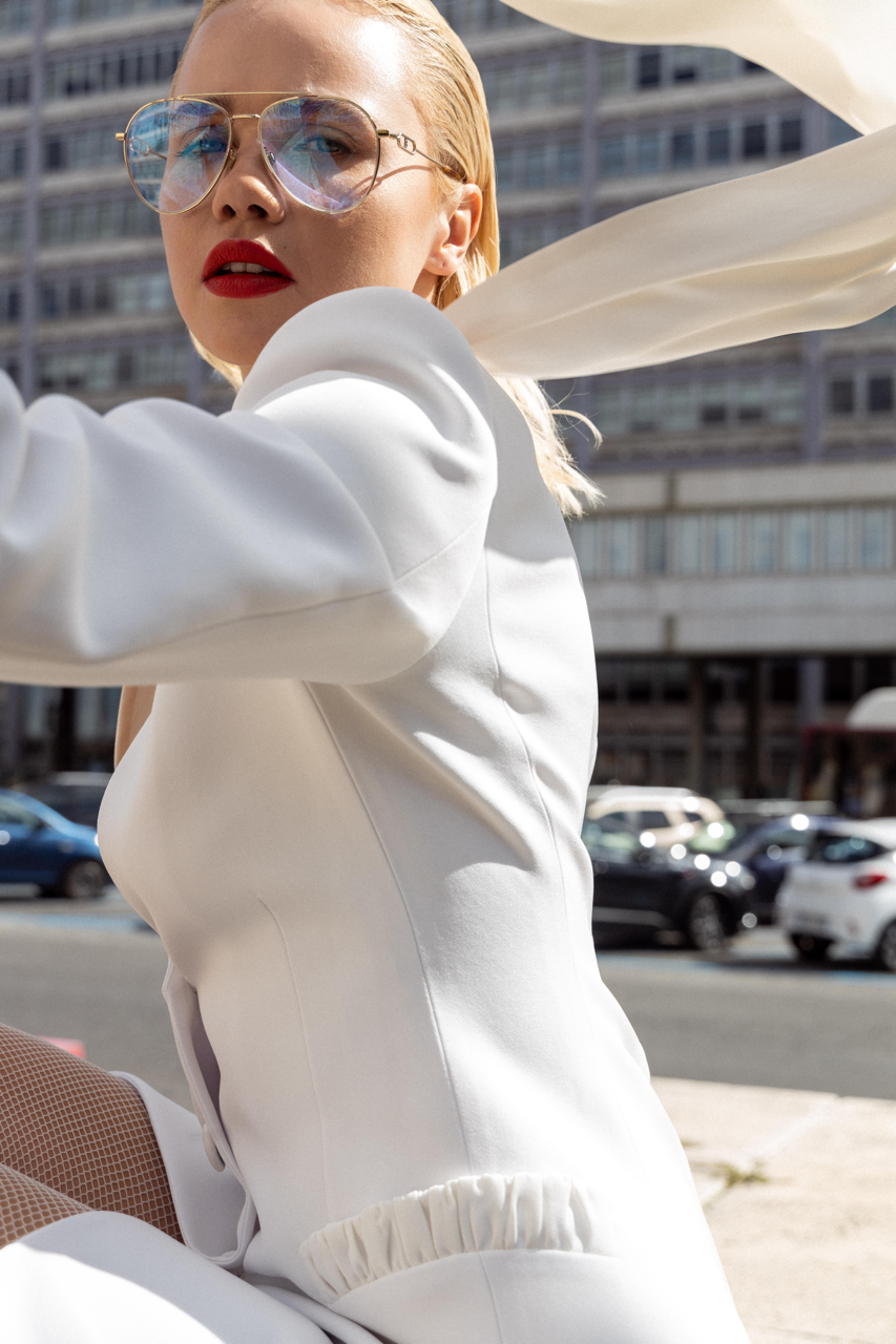 Tailluer giacca donna bianco