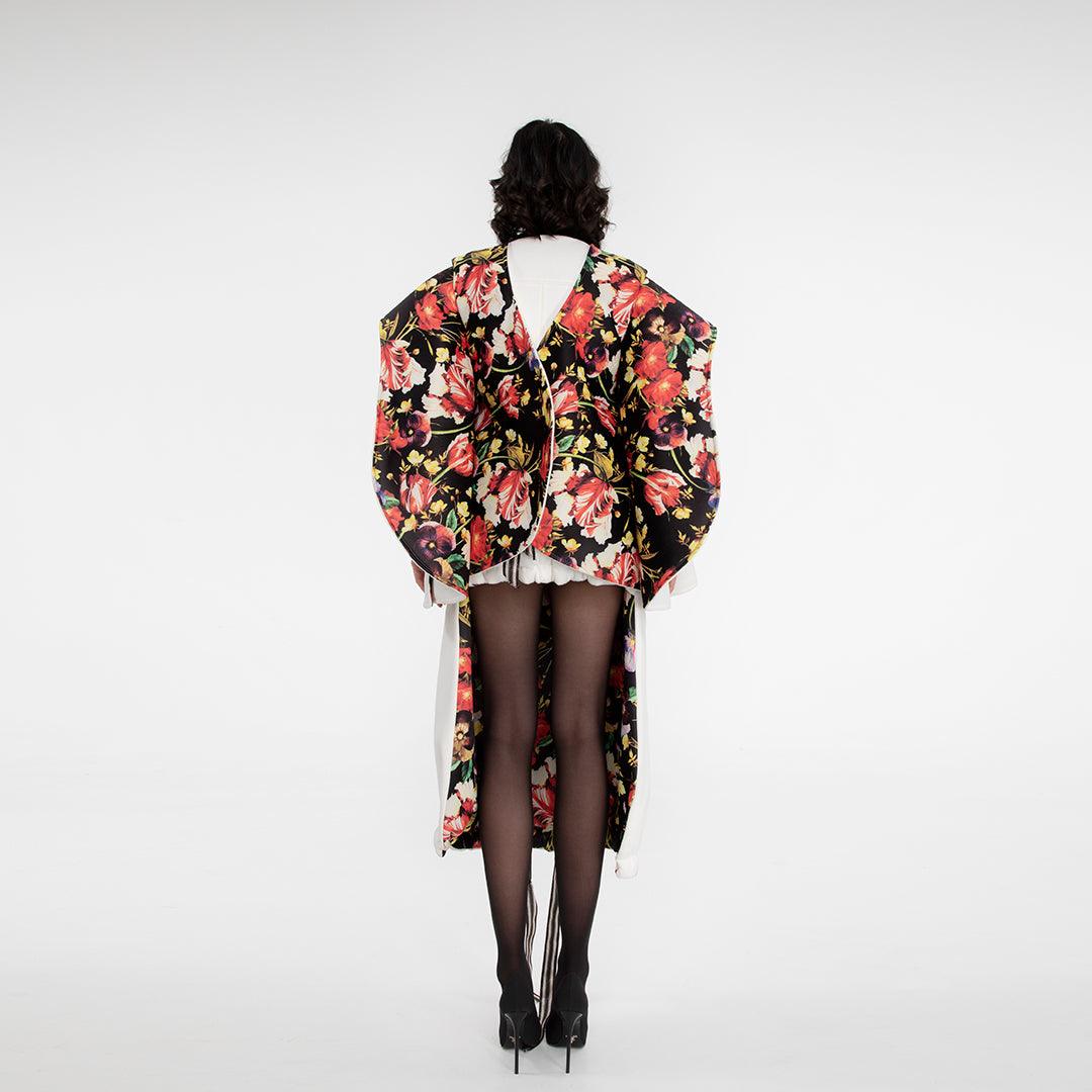 Kappa butterfly over Antonio Martino Couture