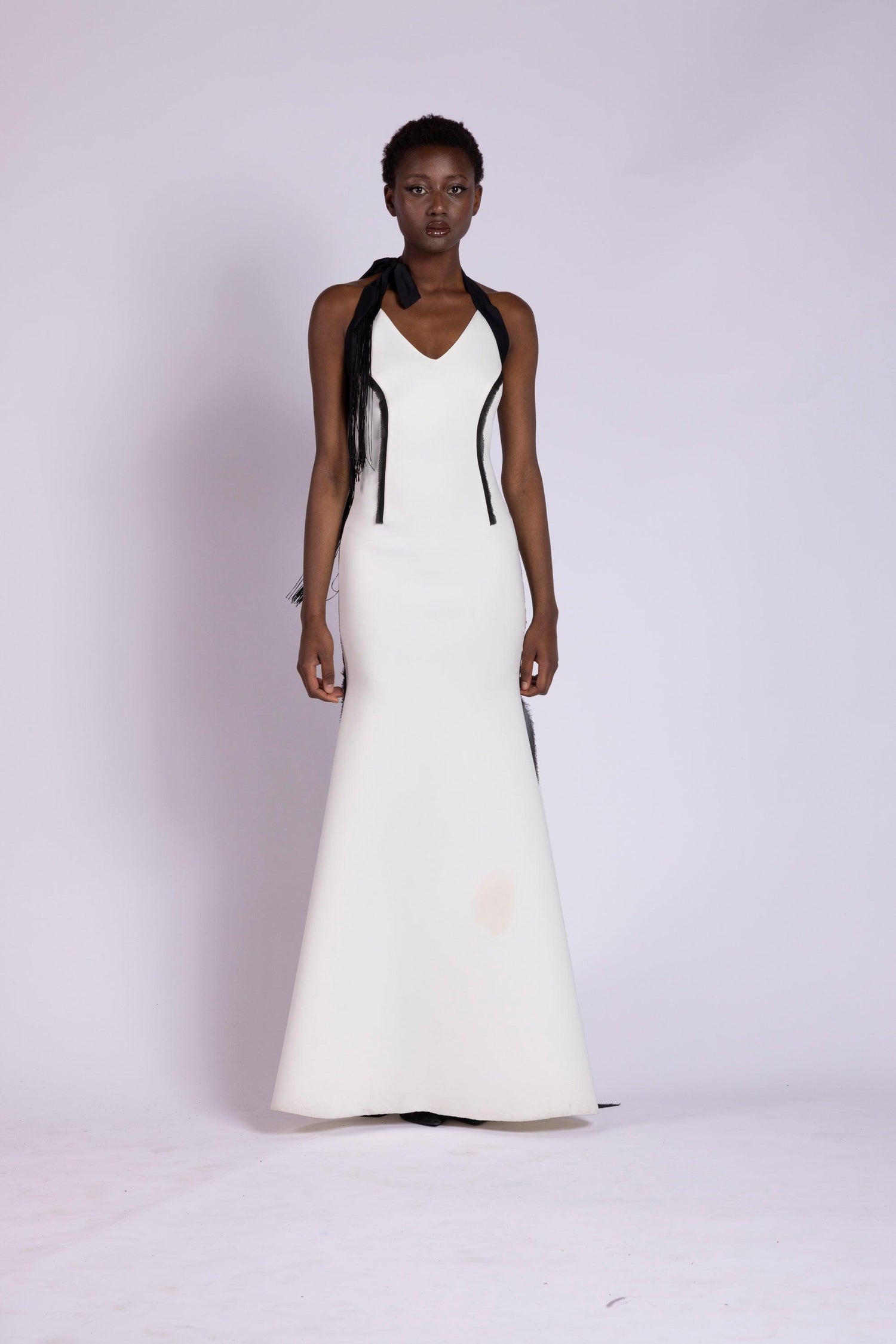 abito da sera bianco