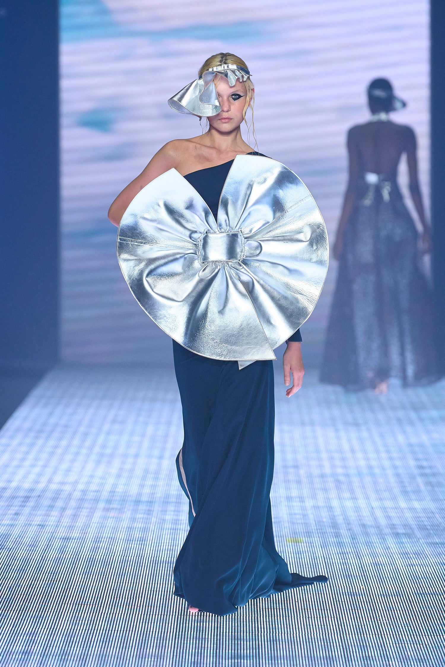 abito da sera donna color blu