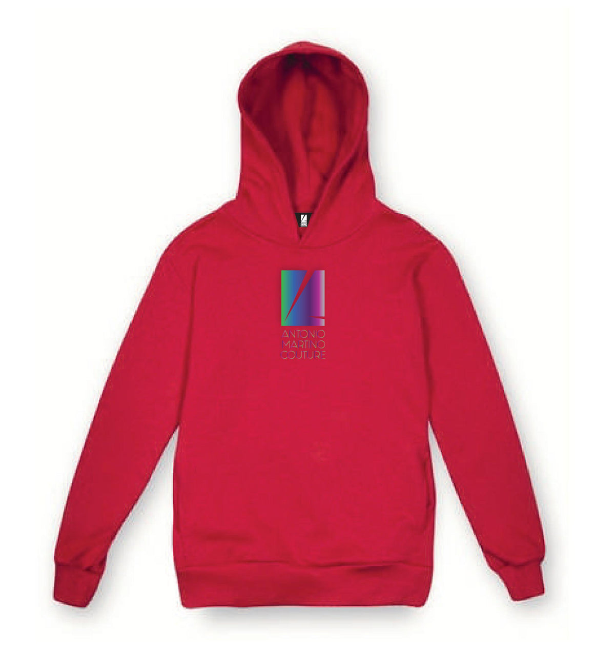 Felpa cappuccio rossa con logo Antonio Martino Couture Antonio Martino Couture