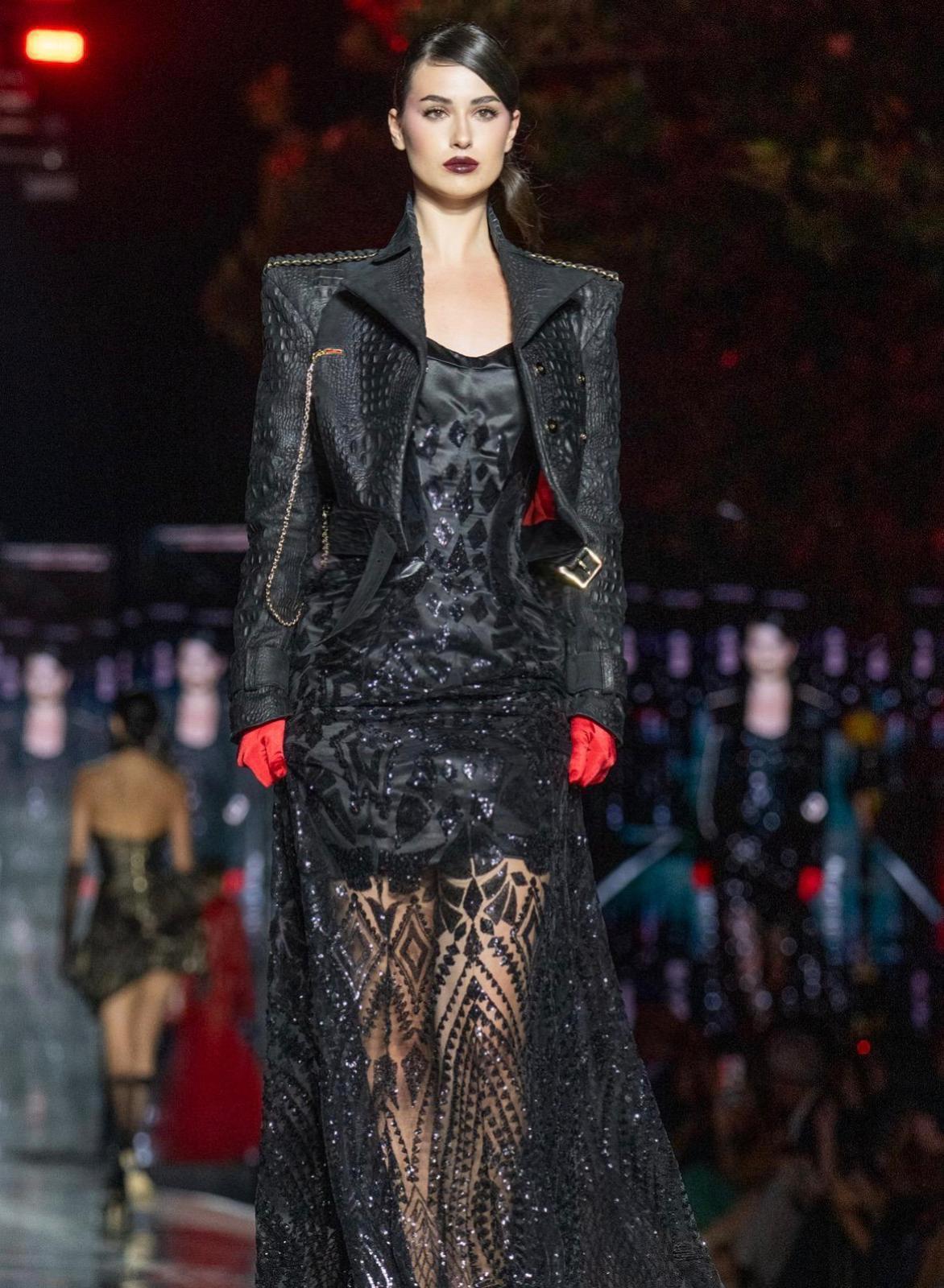 Giacca Chiodo in Pelle 3D Alligatore