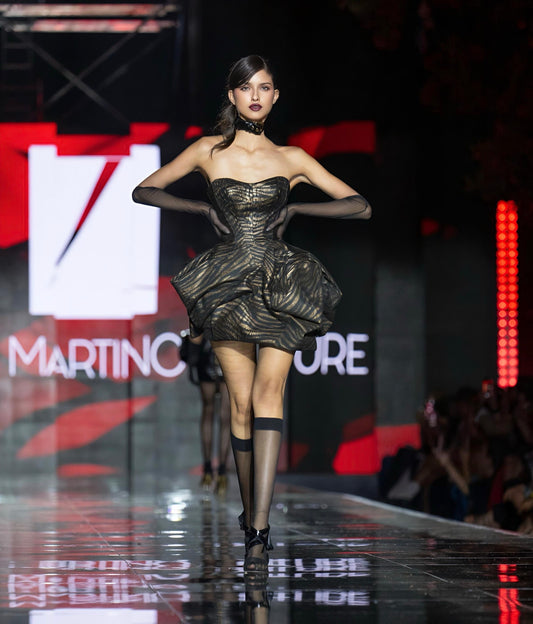 Abito Bustier Corto coon Stampa Animalier