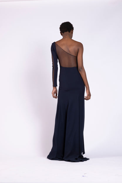 abiti_da_cerimonia_monospalla_lungo_crepe_in_seta_blu_notte_con_inserto_nude_tulle_in_tinta