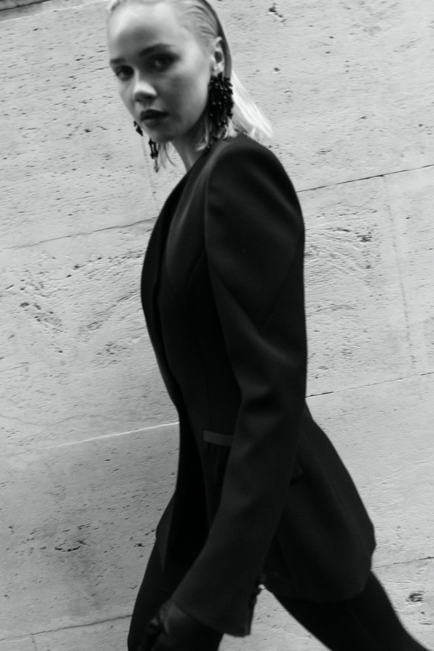  donna giacca e pantalone - tailleur scura