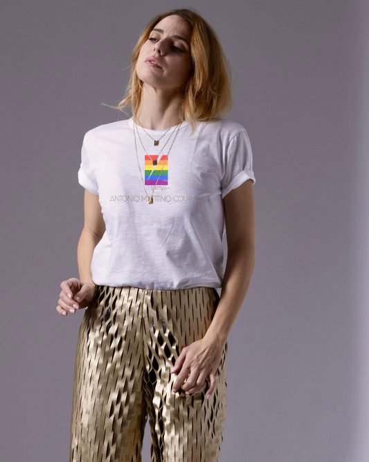 T-shirt slim fit logo Antonio Martino Couture Pride Special Edition