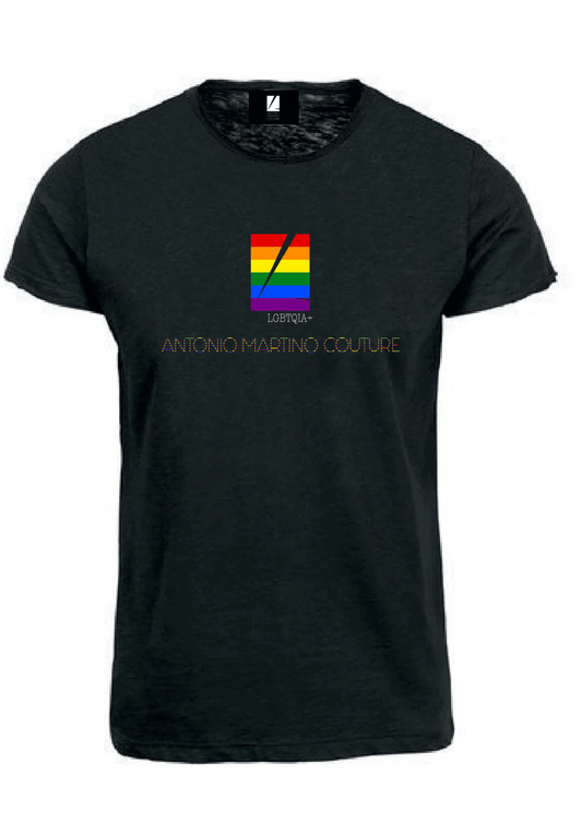 T-shirt slim fit logo Antonio Martino Couture Pride Special Edition